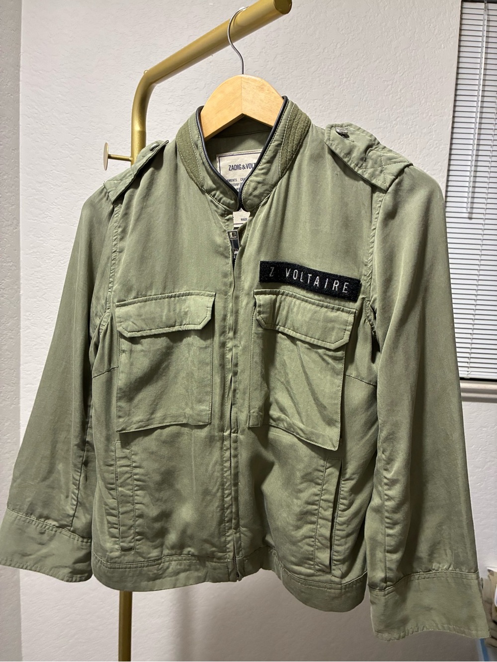 Zadig & Voltaire Olive Utility Field Jacket